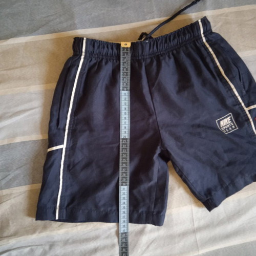 Nike vintage kids' swim shorts, size 10, navy blue