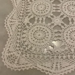 Handmade crocheted table runner like new