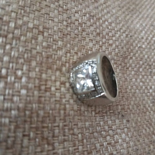 Ring used, silver, diameter size 16.5 mm for slim fingers