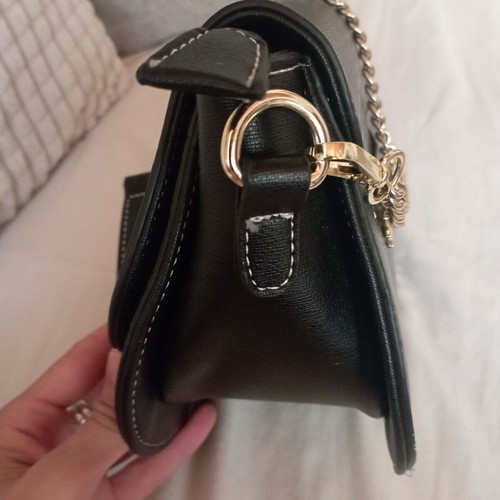Women's shoulder bag like new, black, crossbody