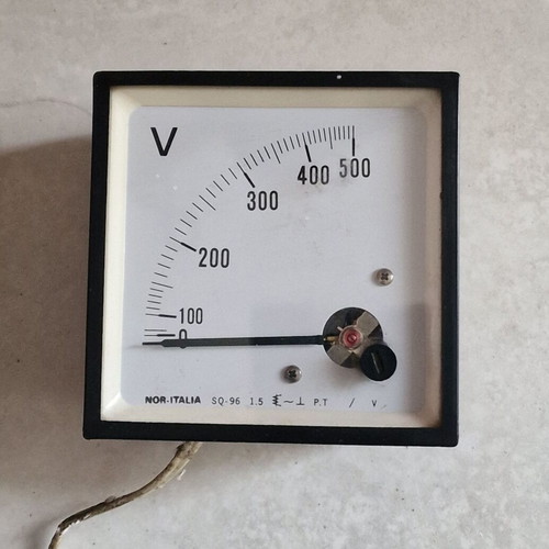 Analog voltmeter with LED flashlight gift, rechargeable batteries