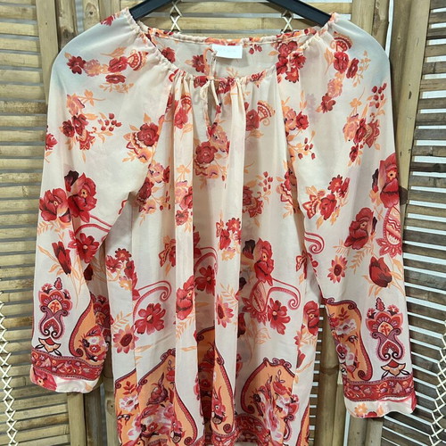 VILA Floral Paisley Blouse, size M