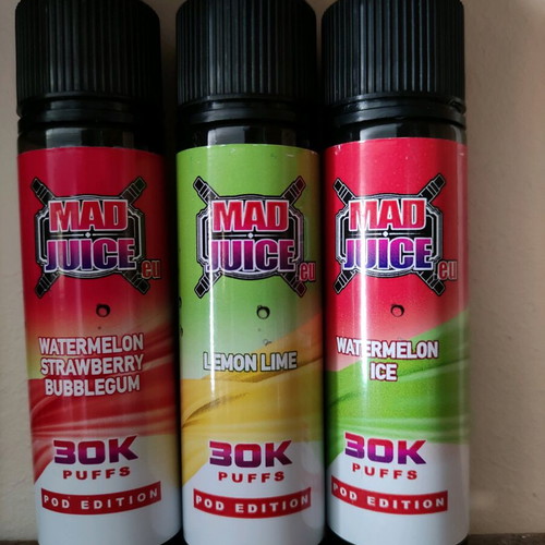 Mad Juice vape liquids new set of 3, 60ml each