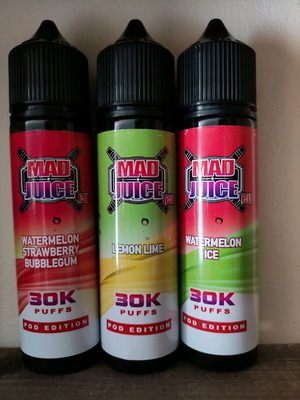 Mad Juice vape liquids new set of 3, 60ml each