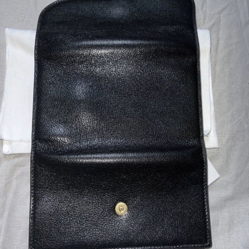 Dior Saddle Leather Wallet like new, black