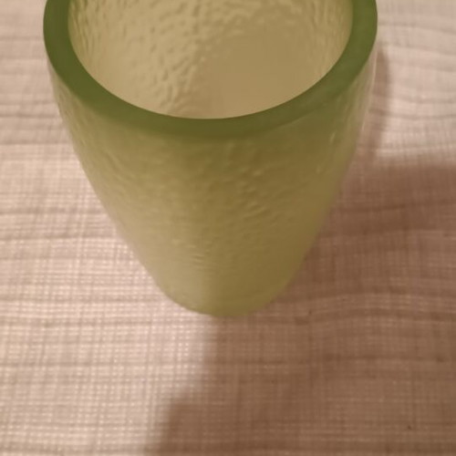 Bathroom glass made of blown glass new, height 11.2cm