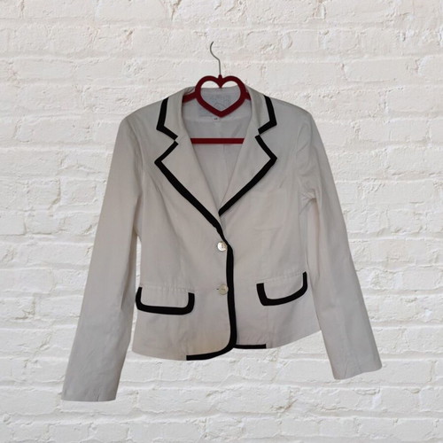 Cotton jacket Anastasio like new, black and white, size M