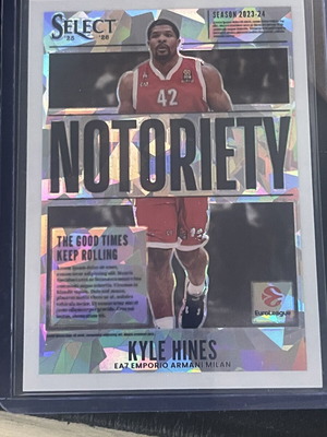 Kyle Hines Notoriety Select Card numbered 149