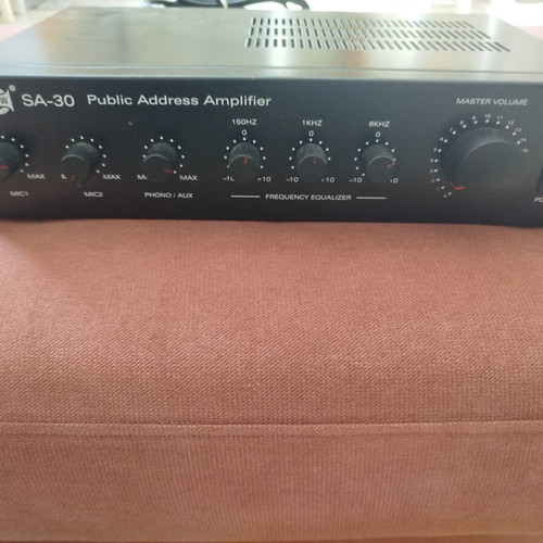 Show SA-30 microphone amplifier used, 30W RMS