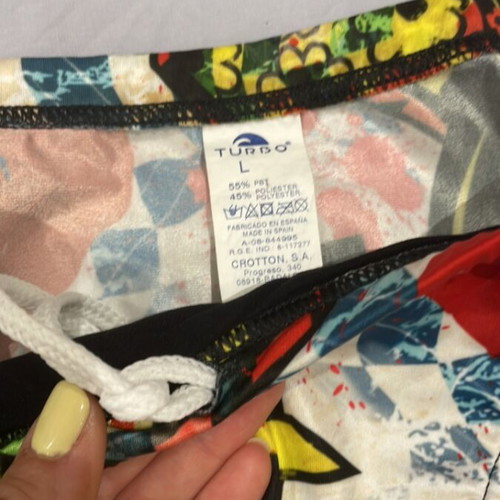 Turbo bikini size L like new, multicolor