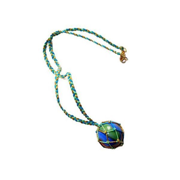 Колие *SFERA* с дълго ръчно изработено изкуство.