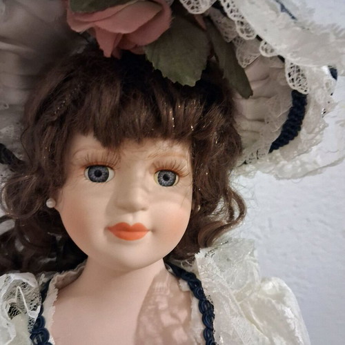 Porcelain doll 55cm used in very good condition