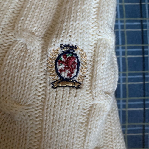 Tommy Hilfiger vintage cable-knit cricket sweater XL used