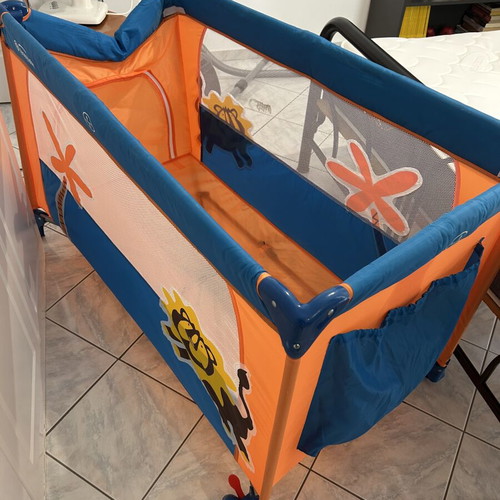 Playpen with changing table, mosquito net & accessories