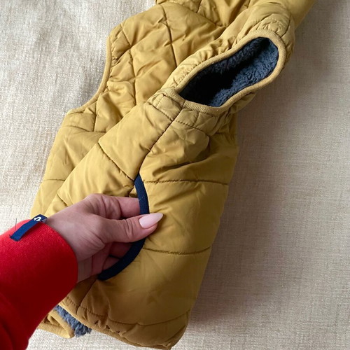 Marks & Spencer vest with padded lining and faux fur used, size 110 cm