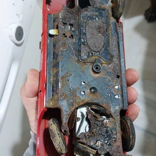 Tin cars used, pack, vintage, for parts