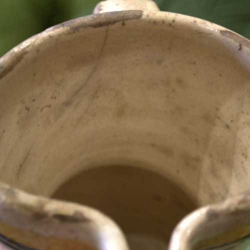 Antique Handcrafted Apulian Ceramic Jug used