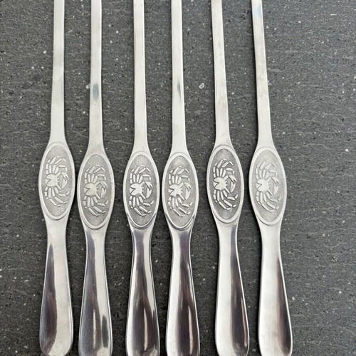 Kreeften vorken set of 6 like new
