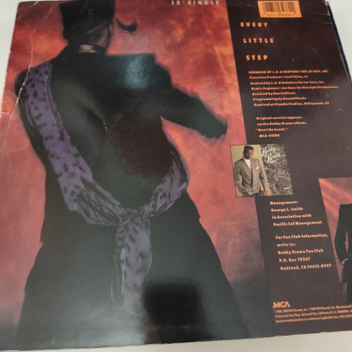 Bobby Brown Every Little Step vinyl maxi single used, electronic