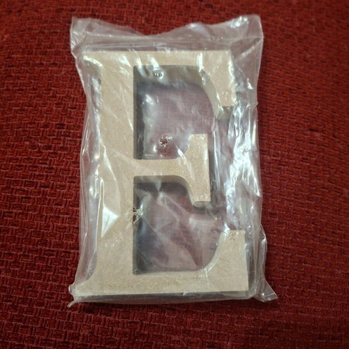 Letter E made of MDF for crafting