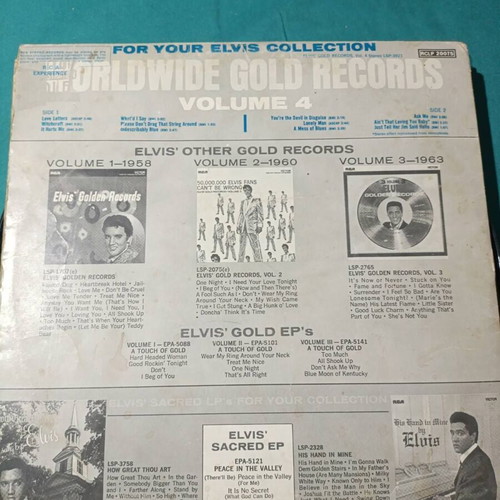 Elvis' Gold Records Volume 4 vinyl like new