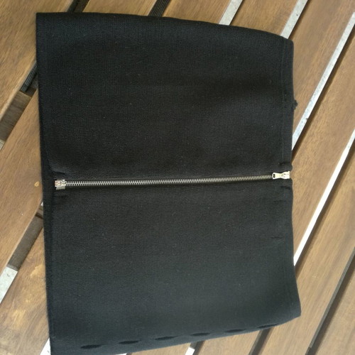 Strapless top Sisley new, 100% wool, black, size M