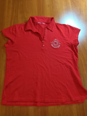 Alexander & Jacob Women's Red Polo Shirt XL like new
