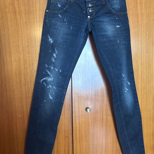 Women’s Y2K slim fit jeans like new, size XS, navy blue-black
