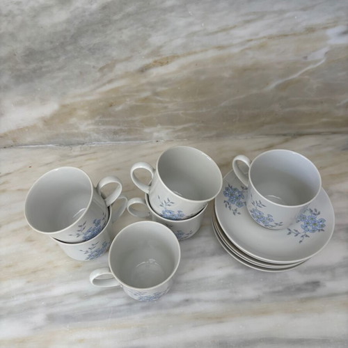 Ionia porcelain coffee set 12 pieces like new, vintage 90s