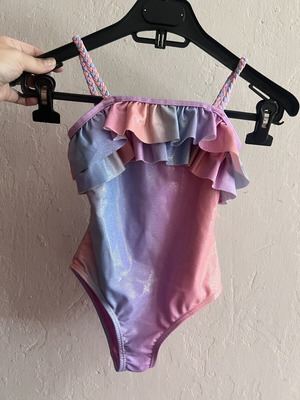 Primark sparkle girls bathing suit 4-5 years like new, 110 cm