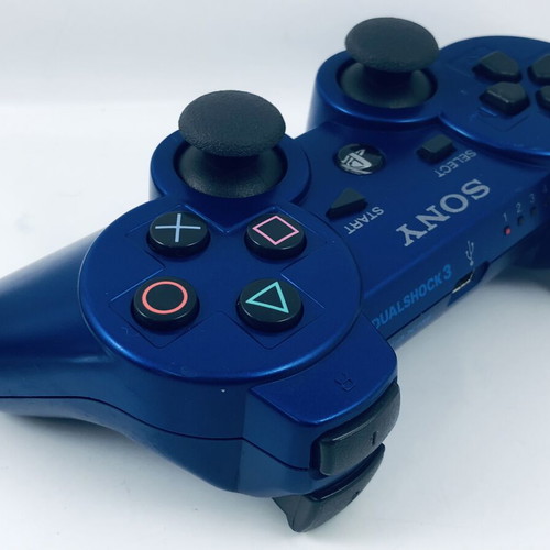 Blue PS3 PlayStation 3 controller with 3m charging cable VX7 165