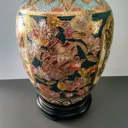 Satsuma vase used, height 26cm