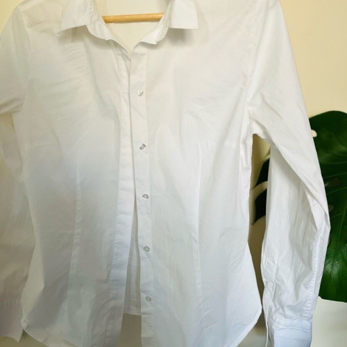 Mango white fitted shirt size Small like new