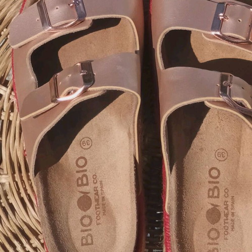 Bio Bio platform sandals like new, size 39, beige with boho details