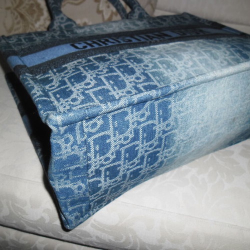 Τσάντα Christian Dior Book Totte denim καινούργια, μπλε