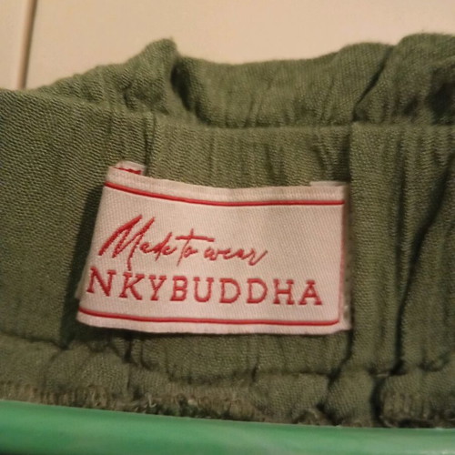 Funky Buddha pants used, green viscose L/XL