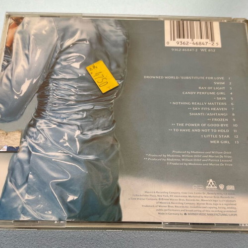 Madonna Ray of Light 13-trk CD album used, pop