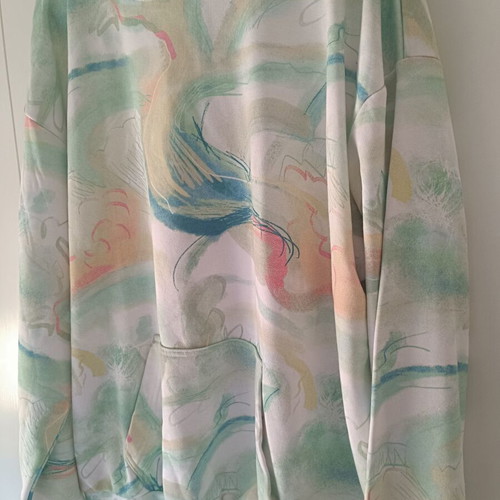 Ανδρικό φούτερ jogging oversized, πολύχρωμο, μέγεθος M
