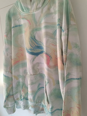Ανδρικό φούτερ jogging oversized, πολύχρωμο, μέγεθος M