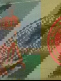 Χαρτάκι Ολυμπιακός Πειραιώς 1981/82 μεταχειρισμένο, αποκολλημένο