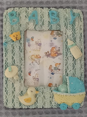 Κορνίζα παιδική καινούργια, 12,50 x 10,50 cm