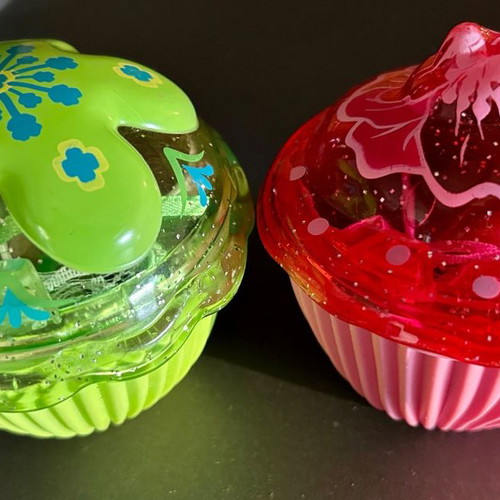 Cup Cake dolls used, set of 2