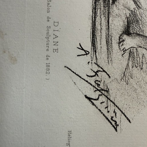 Engraving used, old authentic, 19 x 28 cm