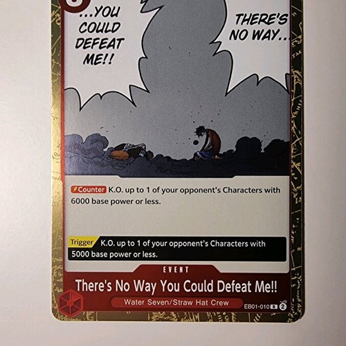 One Piece Card Game There's No Way You Could Defeat Me! Card EB01-010 Rare
