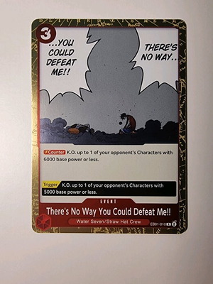 One Piece Card Game There's No Way You Could Defeat Me! Card EB01-010 Rare