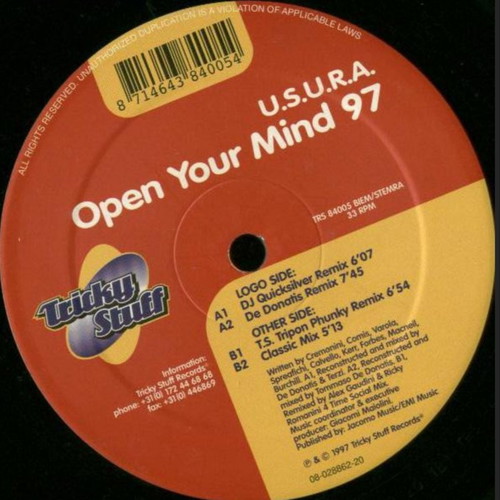 U.S.U.R.A. Open Your Mind 97 vinyl like new