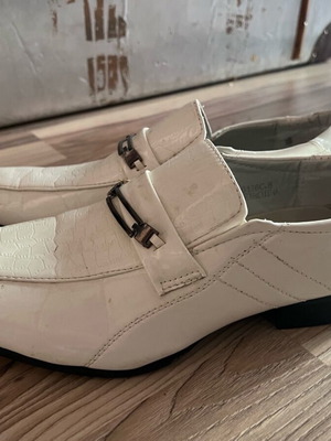 Παπούτσια TKMAXX Evening Leather λευκά, πολύ καλή κατάσταση, μέγεθος 42