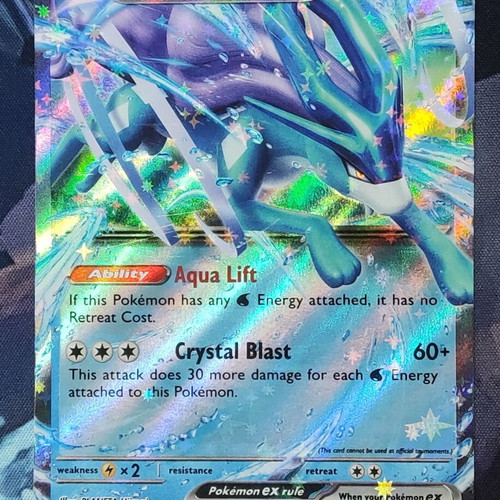 Suicune ex Pokemon card