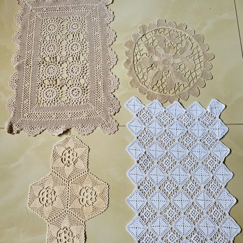 Decorative crochet handicrafts with cotton thread like new