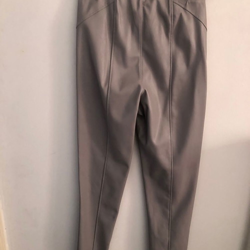 BSB gray leggings leather texture new no L
